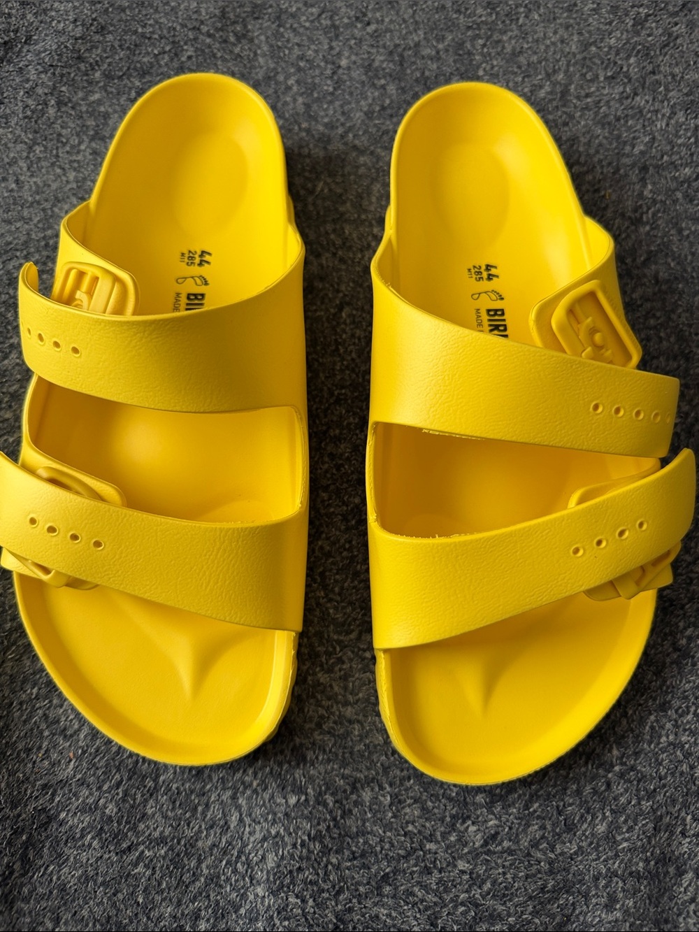 Birkenstock Men’s / Women’s Arizona EVA 2 Strap Bright Yellow Sandals